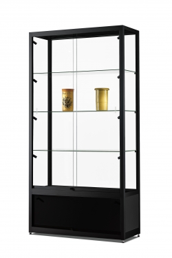 Vitrine 1000 O side light noire